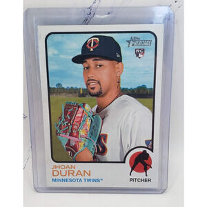 2022 Topps Heritage High Number Jhoan Duran Rookie Minnesota Twins #693 Phillies